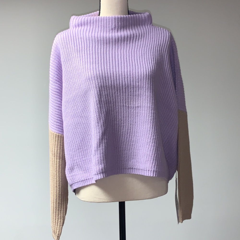 Lumiere Color Block Sweater Large - image 1